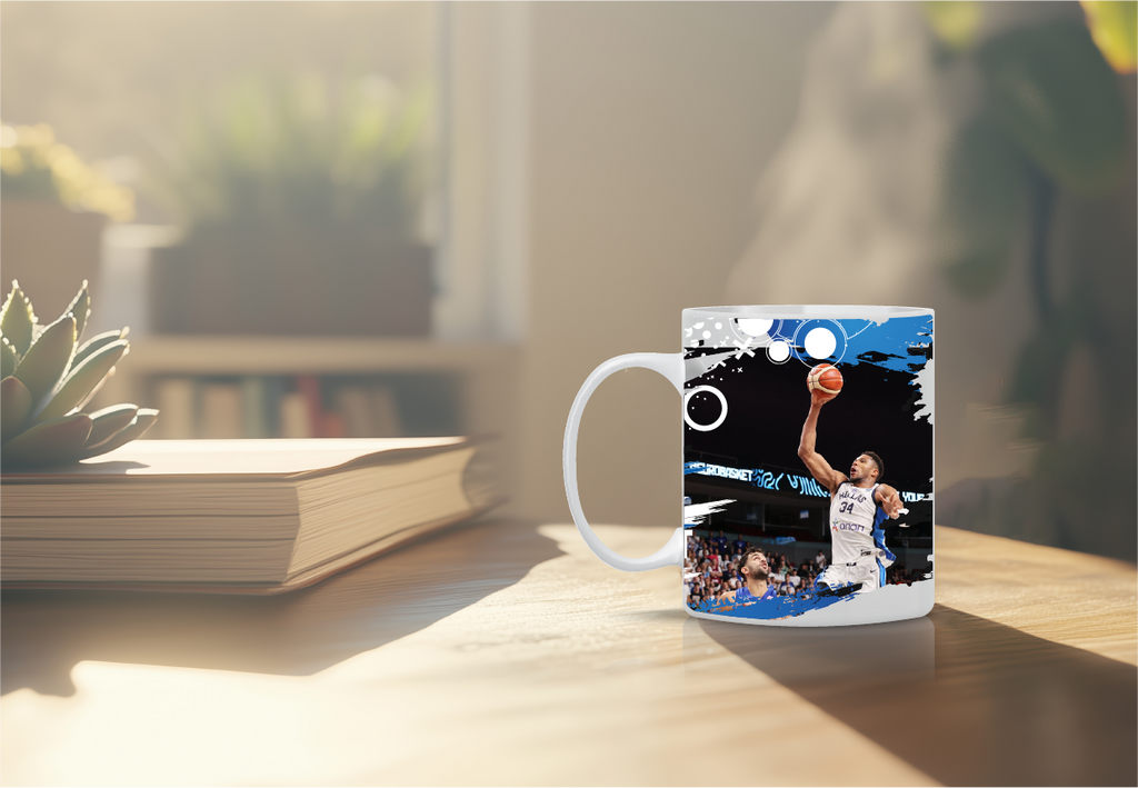 Συλλεκτική κούπα Εθνικής Ελλάδας EuroBasket 2025 με τον Γιάννη Αντετοκούνμπο (Greek Freak)