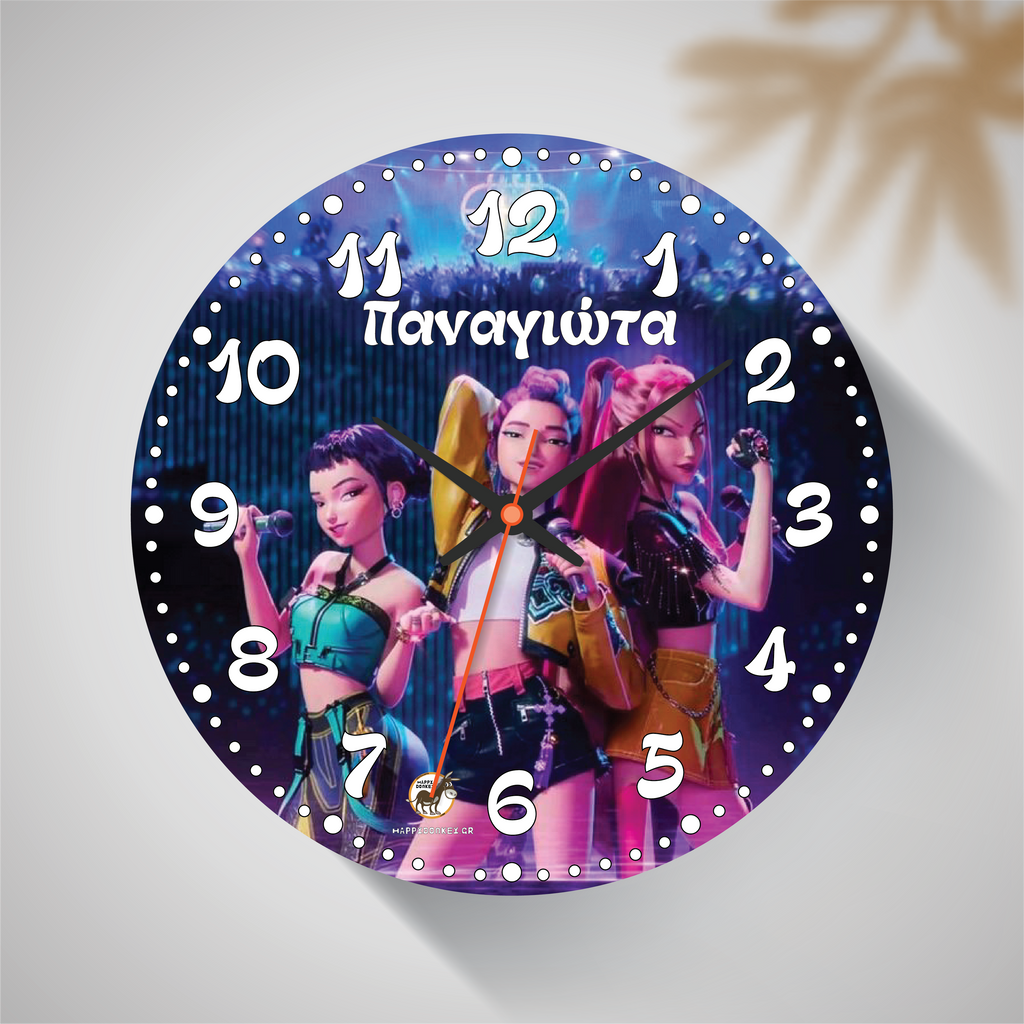 Ρολόι Τοίχου Demon Hunters Huntrix Χ2