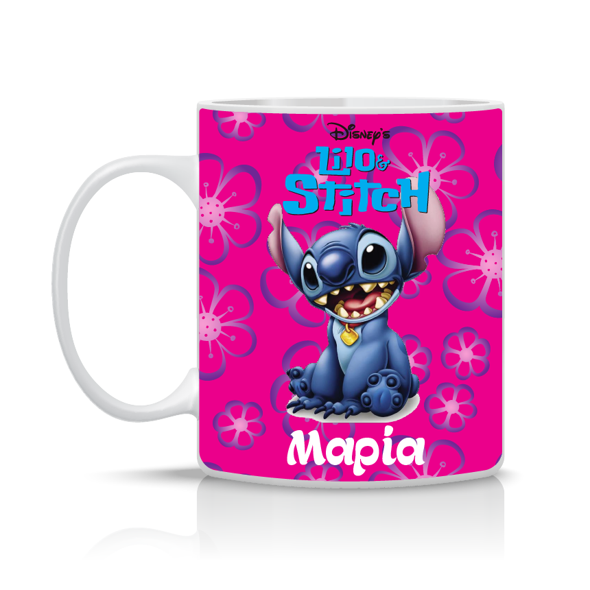 Παιδική κούπα Lilo & Stitch με όνομα παιδιού – προσωποποιημένο δώρο για παιδί