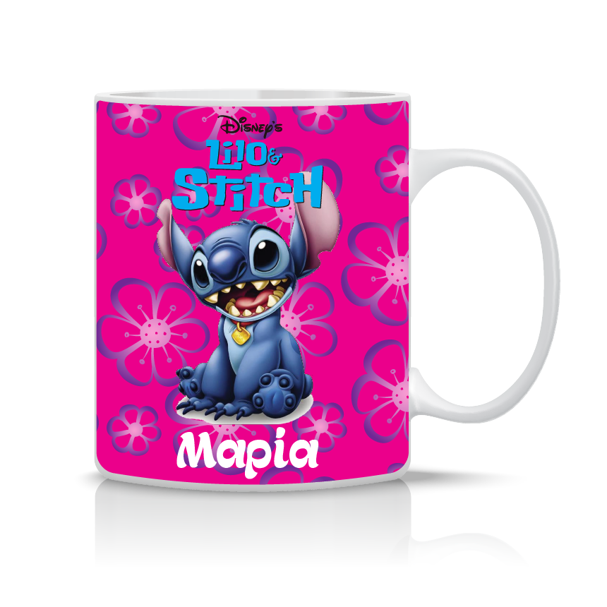 Παιδική κούπα Lilo & Stitch με όνομα παιδιού – προσωποποιημένο δώρο για παιδί