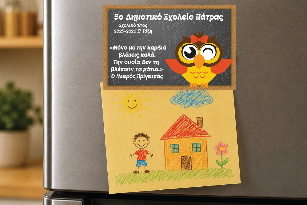 Σχολικό Αναμνηστικό Μαγνητάκι Αποφοίτησης MPS-8