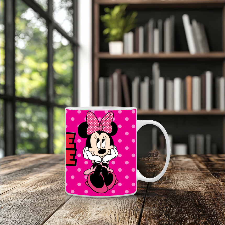 Παιδική κούπα Minnie Mouse με όνομα παιδιού – προσωποποιημένο δώρο για κορίτσι