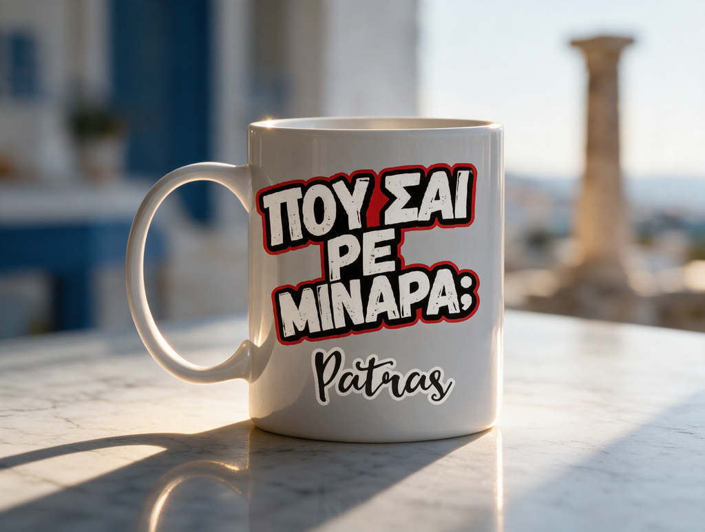 Τουριστική Κούπα Πάτρα KP-010 – Αναμνηστικό Δώρο για Επισκέπτες