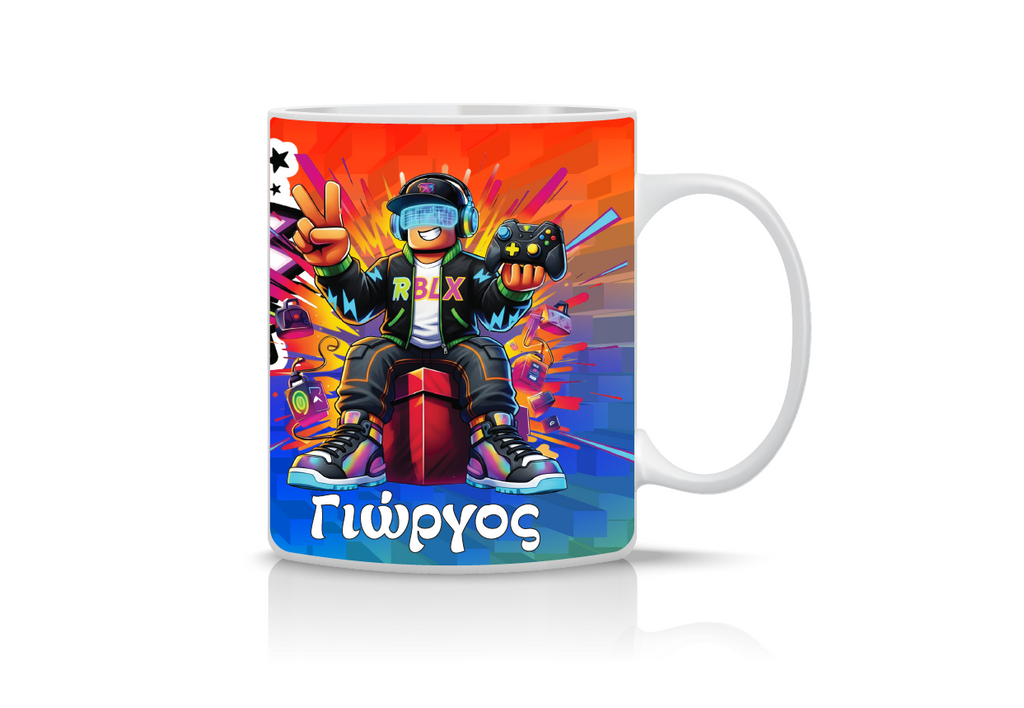 Προσωποποιημένη Κούπα Roblox R1  | Δώρο για Gamers