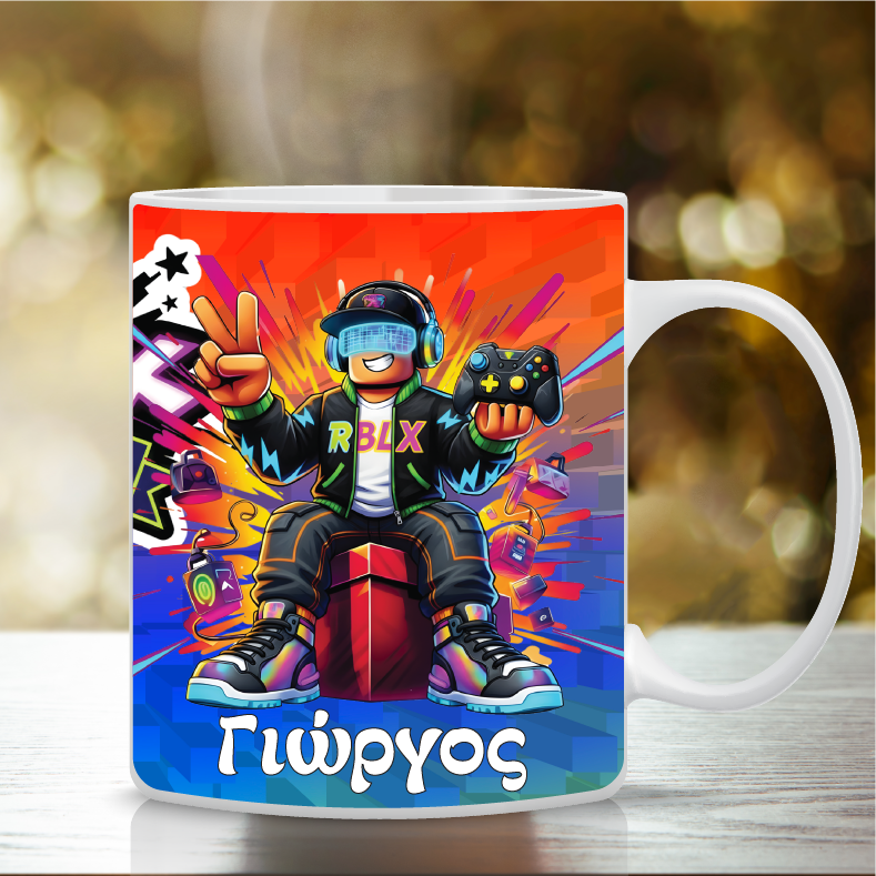 Προσωποποιημένη Κούπα Roblox R1  | Δώρο για Gamers