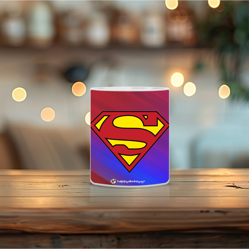 Παιδική κούπα Superman με όνομα παιδιού – προσωποποιημένο δώρο για αγόρι
