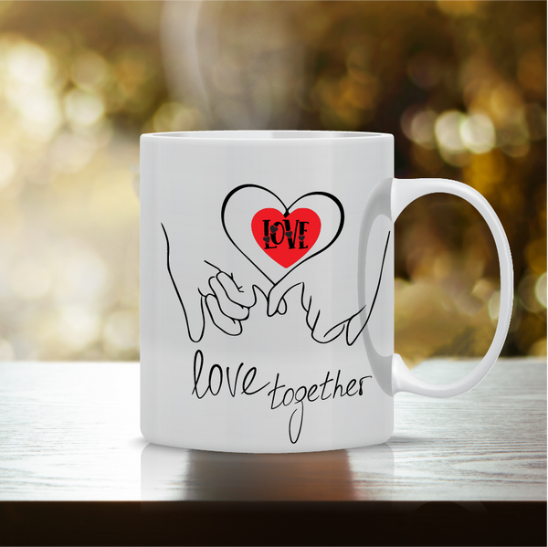 Κούπα “Love Hands” VAL-10  | Προσωποποιημένη Κούπα για Ζευγάρια