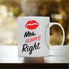 Κούπα “Mr & Mrs Right” VAL-11 (Σετ 2 κουπών) | Προσωποποιημένες Κούπες για Ζευγάρια