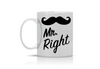 Κούπα “Mr & Mrs Right” VAL-11 (Σετ 2 κουπών) | Προσωποποιημένες Κούπες για Ζευγάρια