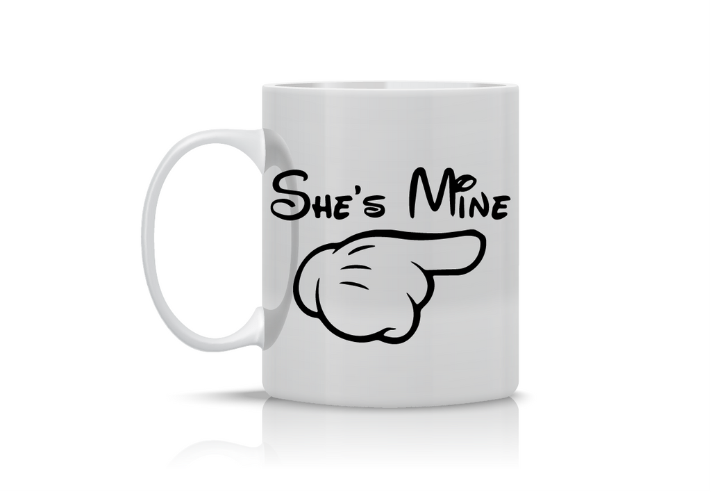 Κούπες “He's/She's Mine” VAL-12 (Σετ 2 κουπών) | Προσωποποιημένες Κούπες για Ζευγάρια 