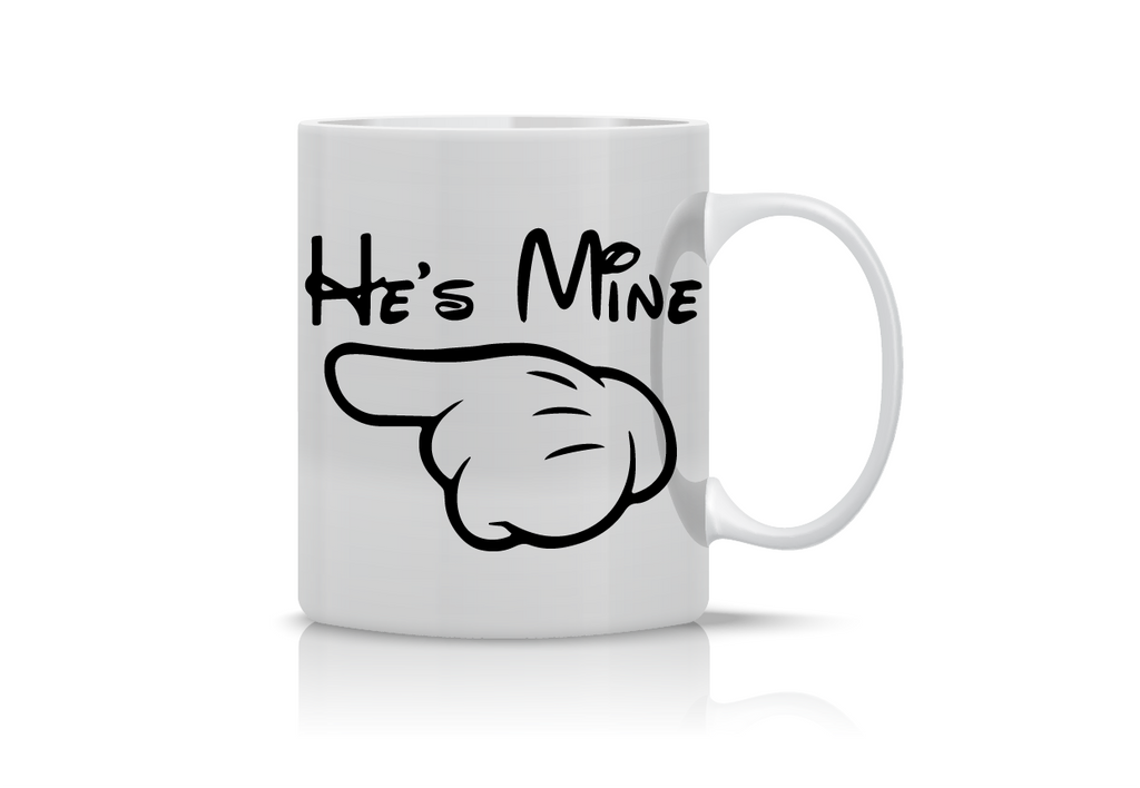 Κούπες “He's/She's Mine” VAL-12 (Σετ 2 κουπών) | Προσωποποιημένες Κούπες για Ζευγάρια 