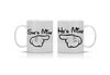 Κούπες “He's/She's Mine” VAL-12 (Σετ 2 κουπών) | Προσωποποιημένες Κούπες για Ζευγάρια 