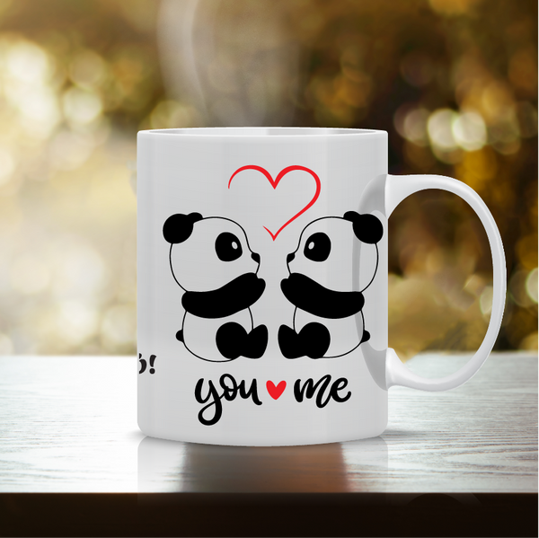 Κούπα “Panda Love” VAL-15  | Προσωποποιημένη Κούπα για Ζευγάρια