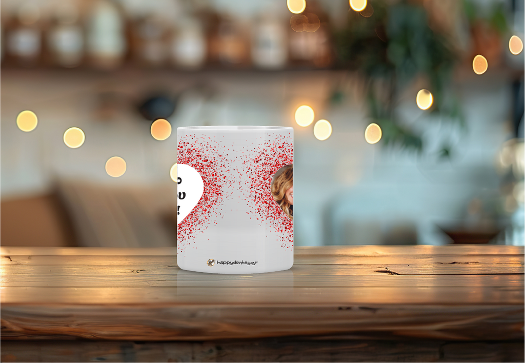 Κούπα Hearts – Προσωποποιημένη κούπα για ζευγάρια με φωτογραφία και σχέδιο καρδιών