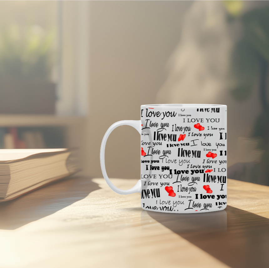Κούπα I Love You – Ρομαντική κούπα με τη φράση “I love you”