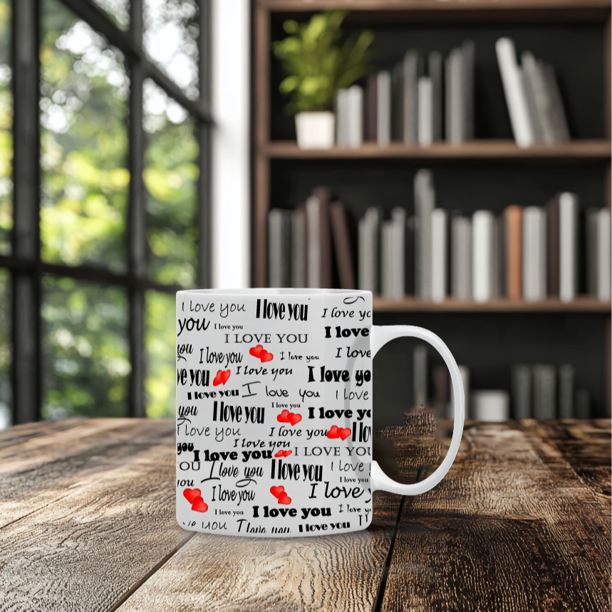 Κούπα I Love You – Ρομαντική κούπα με τη φράση “I love you”