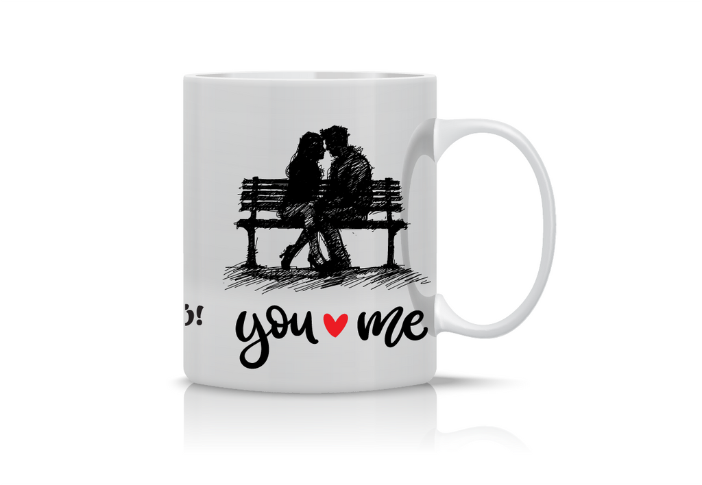 Κούπα “Love Bench” VAL-8  | Προσωποποιημένη Κούπα για Ζευγάρια