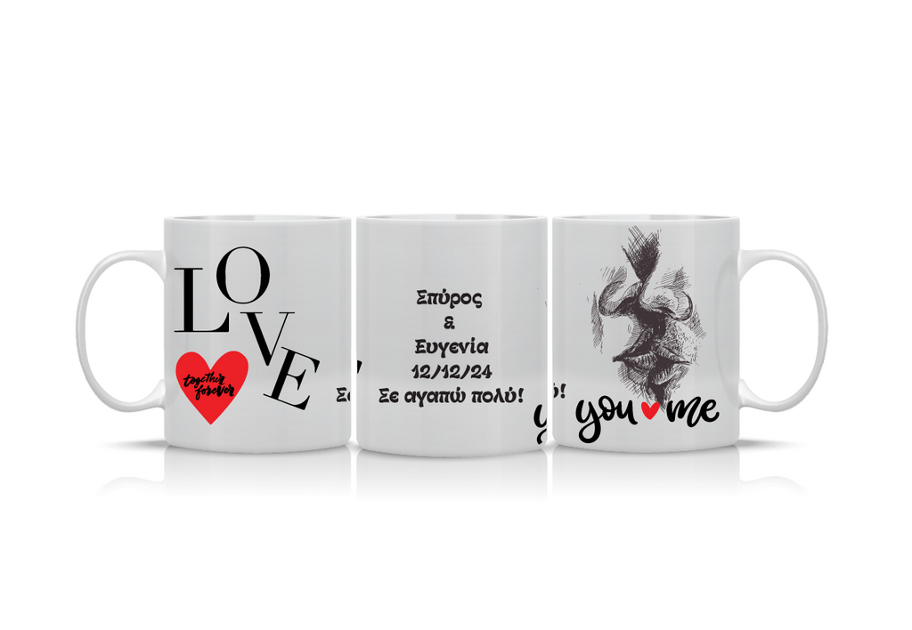 Κούπα “Love Faces” VAL-9  | Προσωποποιημένη Κούπα για Ζευγάρια