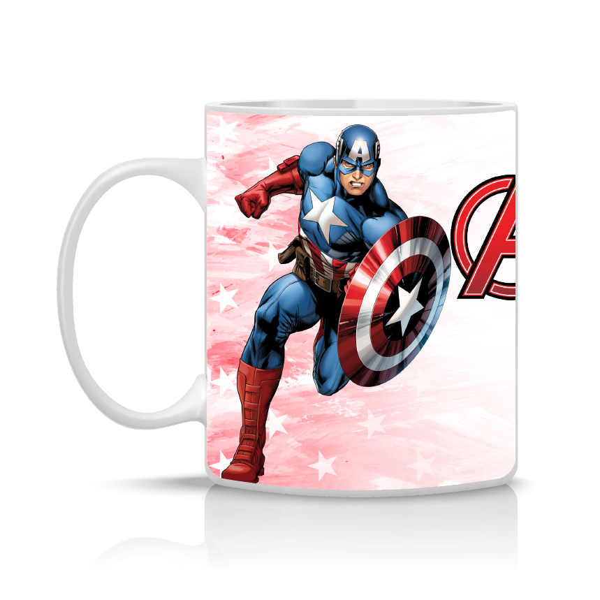 Παιδική κούπα Captain America με όνομα παιδιού – προσωποποιημένο δώρο για αγόρι