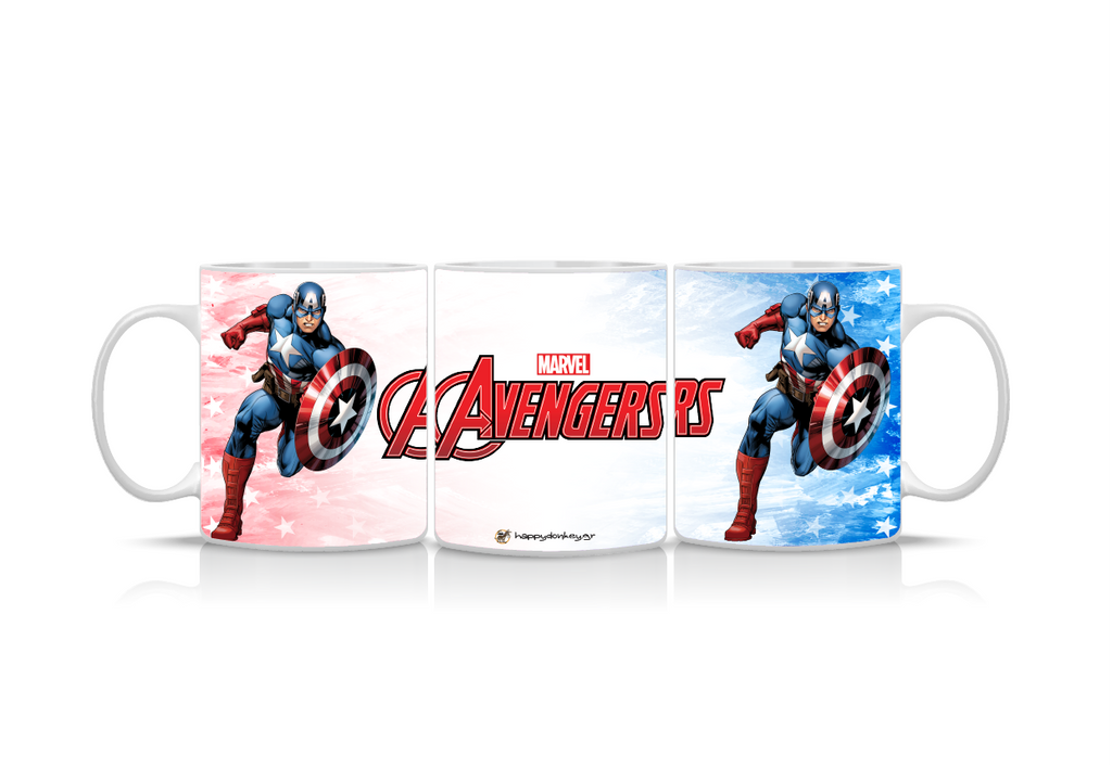 Παιδική κούπα Captain America με όνομα παιδιού – προσωποποιημένο δώρο για αγόρι