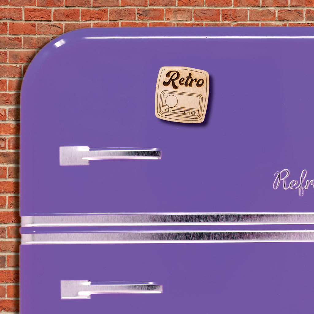 Ξύλινο Μαγνητάκι Retro "Radio" MR3