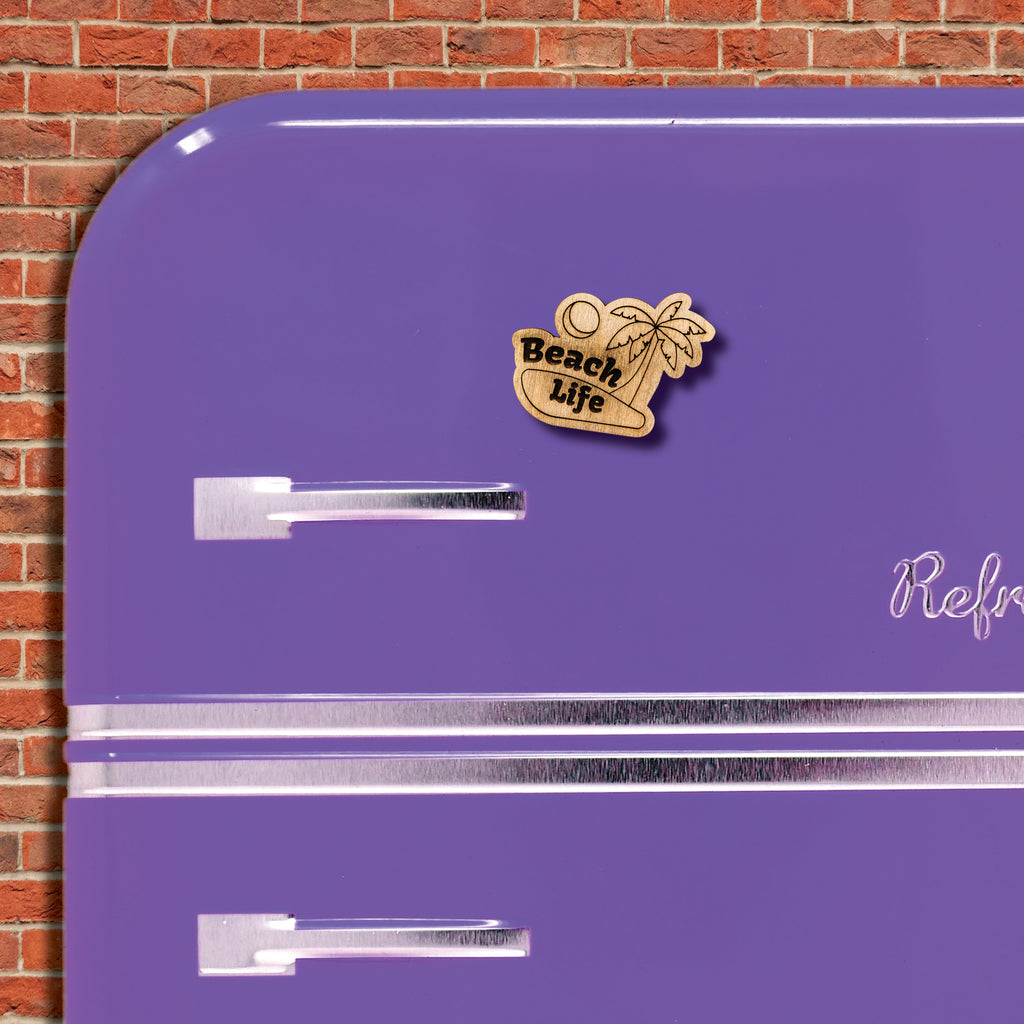 Ξύλινο Μαγνητάκι Retro "Beach Life" MR5