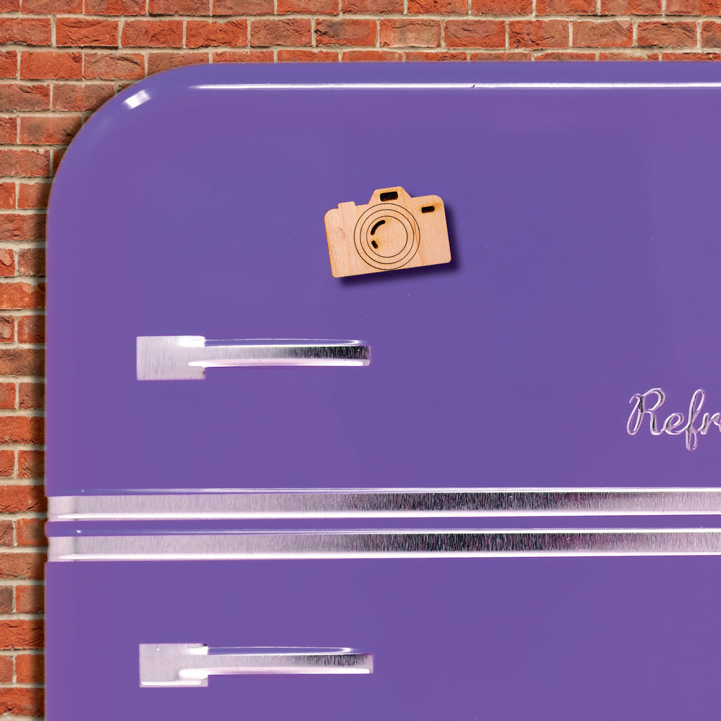 Ξύλινο Μαγνητάκι Retro "Camera" MR4