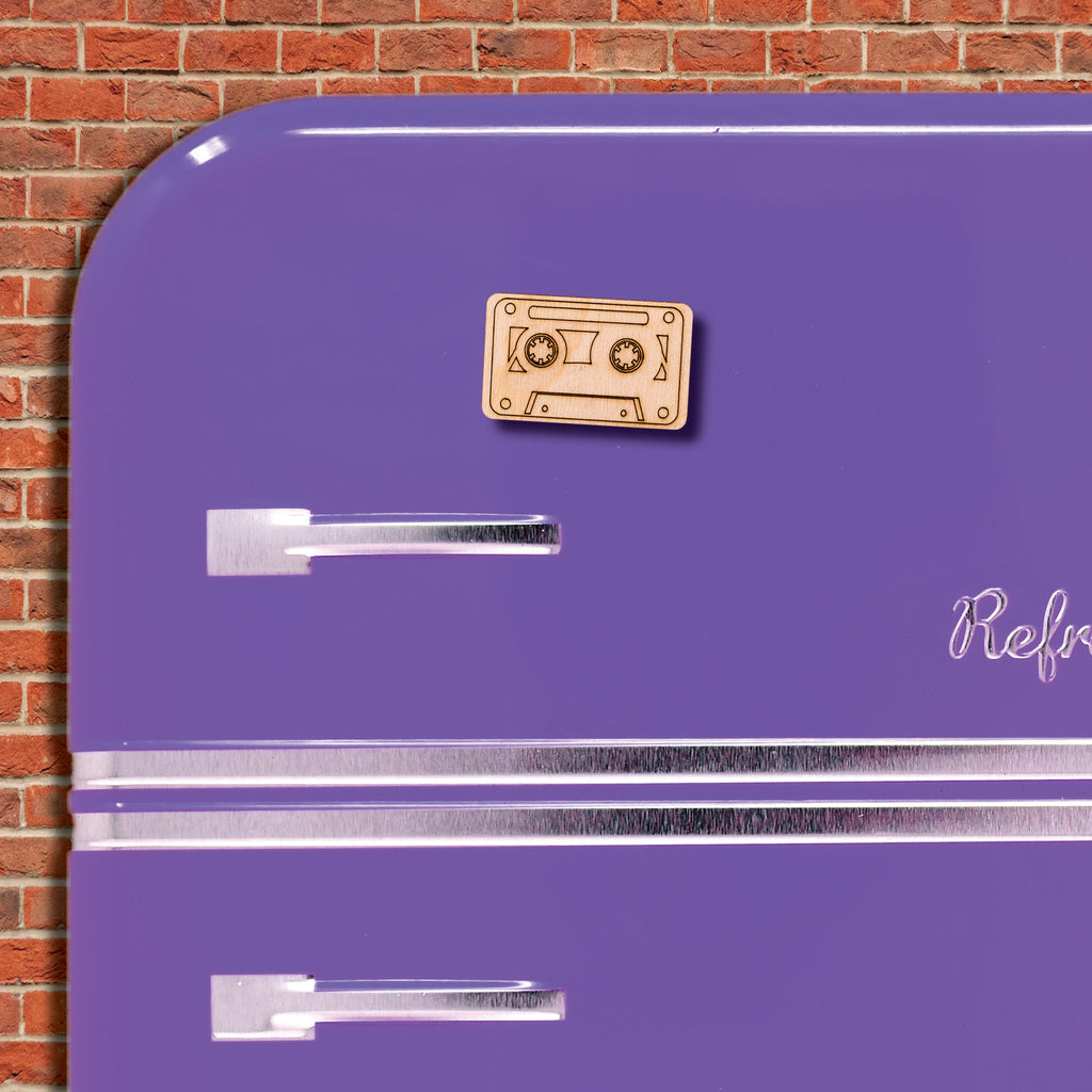 Ξύλινο Μαγνητάκι Retro "Cassete " MR1