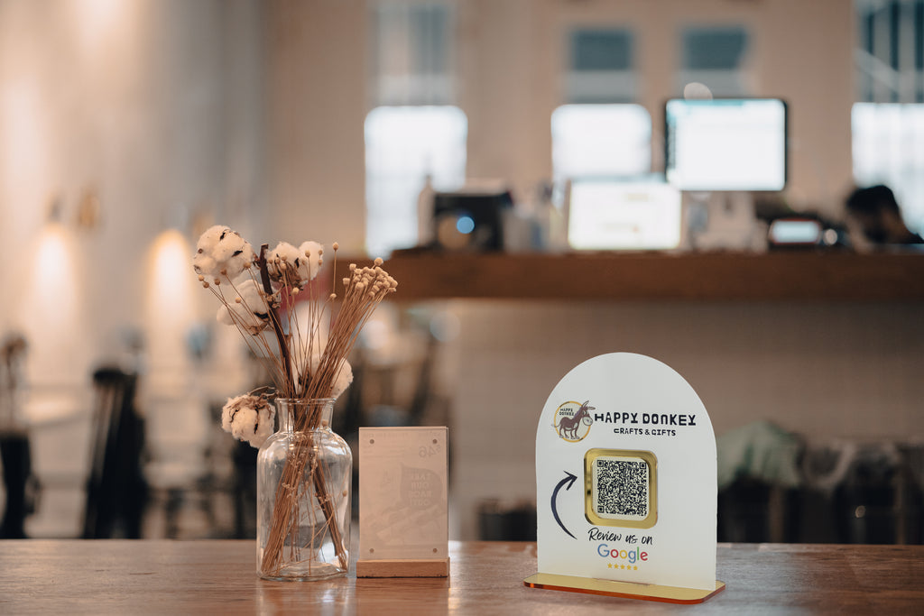 QR Code Stand Google Reviews – Custom σταντ με το brand σας