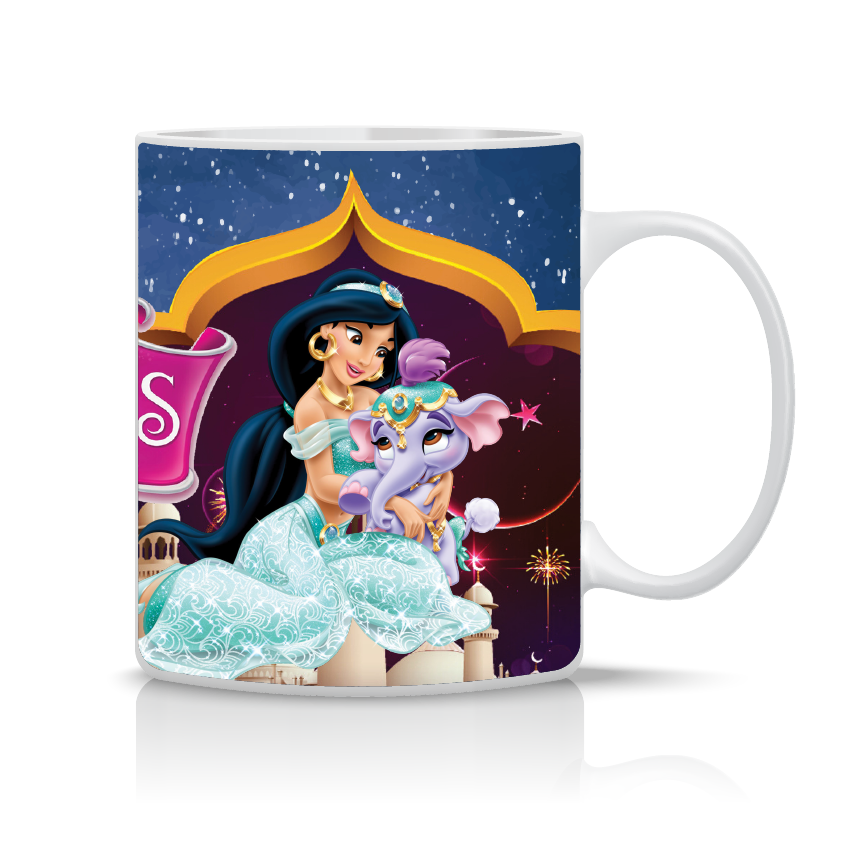 Παιδική κούπα Jasmine με όνομα παιδιού – προσωποποιημένο δώρο για κορίτσι