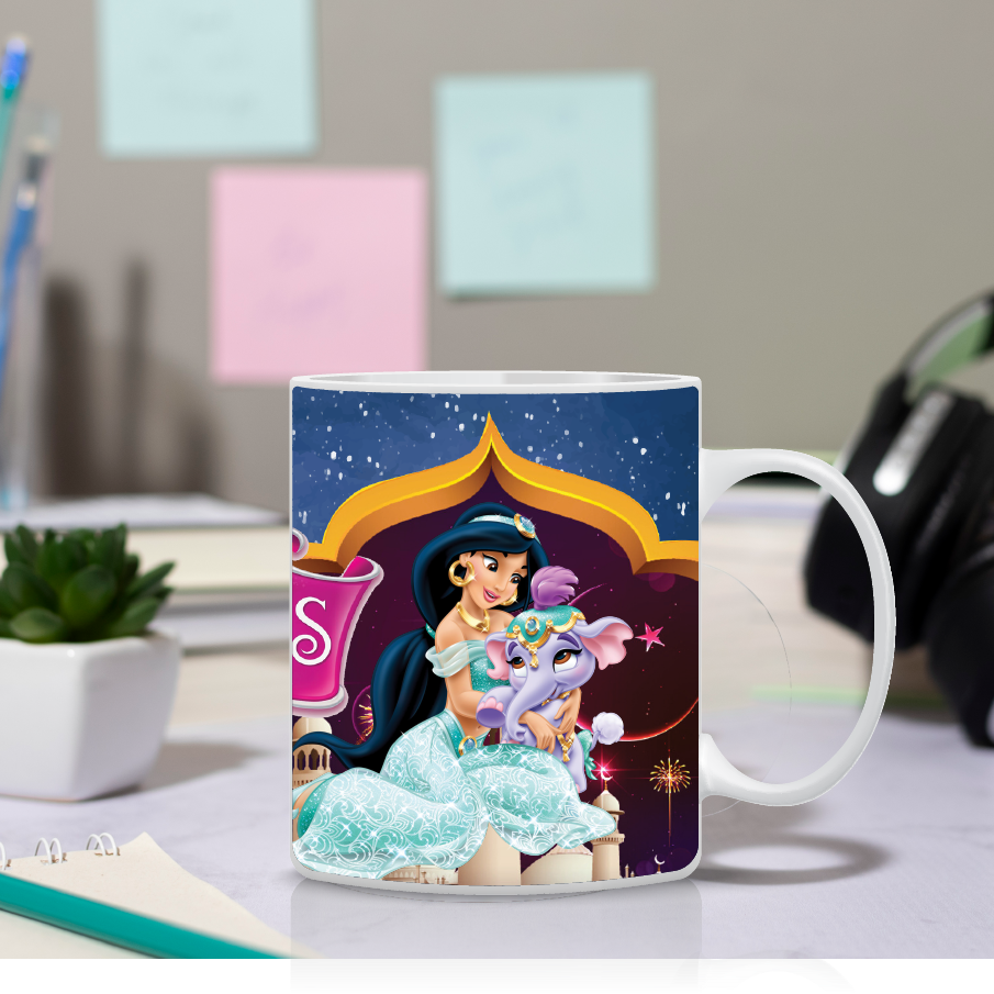Παιδική κούπα Jasmine με όνομα παιδιού – προσωποποιημένο δώρο για κορίτσι
