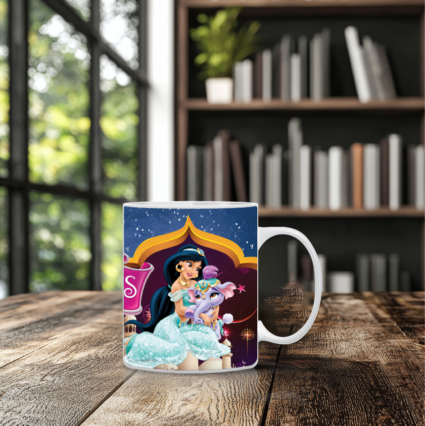 Παιδική κούπα Jasmine με όνομα παιδιού – προσωποποιημένο δώρο για κορίτσι