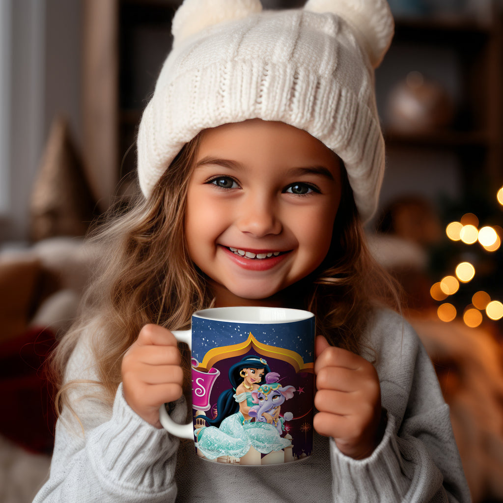 Παιδική κούπα Jasmine με όνομα παιδιού – προσωποποιημένο δώρο για κορίτσι